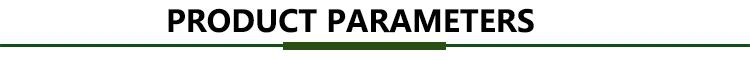 Product parameters