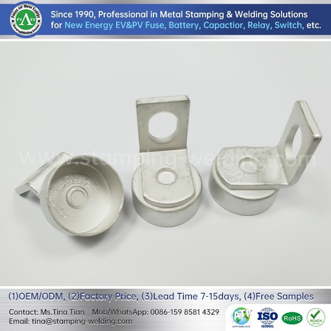 Copper Cap Contact for HV Low Current EV Fuses
