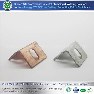 নতুন শক্তি অটোমোবাইলগুলির জন্য এল-আকৃতির ফিউজ যোগাযোগ ব্লেড