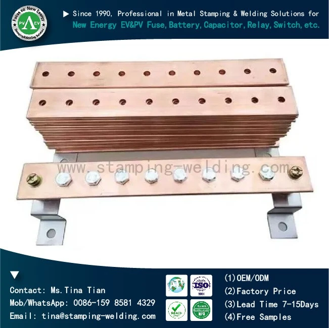 Wall Mounted Copper Grounding Busbar Bar Kit