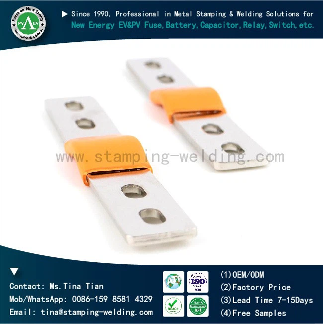 Plastic dipping copper busbar For New Energy Vehicle