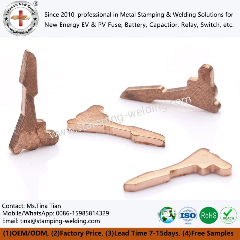 Electric Copper Metal Stamping Parts Electric Copper Metal Stamping Parts